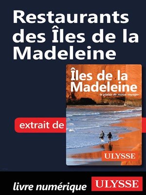 cover image of Restaurants des Îles de la Madeleine